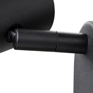SLV LED προβολέας τοίχου Noblo, 2.700 K, μαύρο, 13 cm μέταλλο, ρυθμιζόμενος, Μαύρο, Σαλόνι / τραπεζαρία, Αλουμίνιο, σύγχρονο