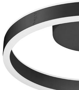 SLV LED φωτιστικό οροφής One, Ø 40 cm, μαύρο, μέταλλο, CCT, ρυθμιζόμενος, Μαύρο, Σαλόνι / τραπεζαρία, Αλουμίνιο, σύγχρονο