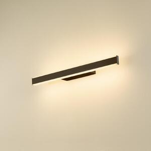 SLV LED απλίκι μπάνιου One Linear, 52 cm, μαύρο, CCT, ρυθμιζόμενος, Μαύρο, Μπάνιο, Αλουμίνιο, σύγχρονο