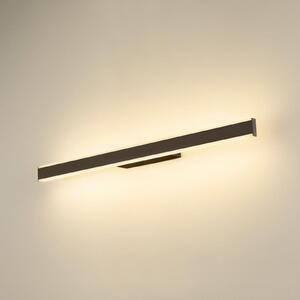 SLV LED απλό φωτιστικό τοίχου μπάνιου One Linear, 70 cm, μαύρο, CCT, ρυθμιζόμενος, Μαύρο, Μπάνιο, Αλουμίνιο, σύγχρονο