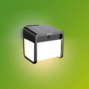 Philips LED ηλιακό φωτιστικό εξωτερικού χώρου Ezra UE, πλαστικό, IP44, Μαύρο, Πλαστικό, σύγχρονο