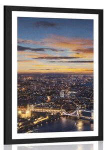 Αφίσα αεροφωτογραφία του Tower Bridge