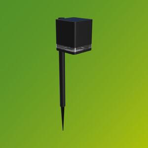 Philips LED ηλιακό φως με πασσάλους Virona, μαύρο, IP44, Μαύρο, Πλαστικό, σύγχρονο, Ηλιακά φώτα