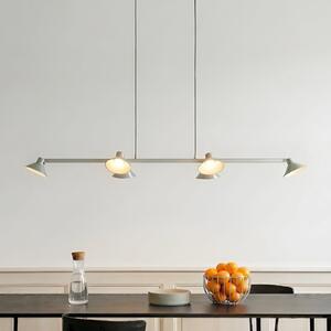 Lucande LED κρεμαστό φωτιστικό Steve, αλουμίνιο, 113 cm, 6 φώτα, ρυθμιζόμενη, ρυθμιζόμενος, Μεταλλικό, Σαλόνι / τραπεζαρία, Μέταλλο, σύγχρονο