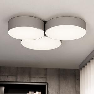 EGLO connect Έξυπνο φωτιστικό οροφής LED Barbano-Z, γκρι, ρυθμιζόμενος, Γκρι, Σαλόνι / τραπεζαρία, Μέταλλο, σύγχρονο