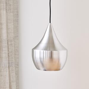 Tom Dixon LED κρεμαστή λάμπα Beat Fat Unbeaten, χρώμα αλουμινίου, ρυθμιζόμενος, Μεταλλικό, Σαλόνι / τραπεζαρία, Αλουμίνιο, σχεδιασμός