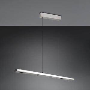 Trio Lighting LED κρεμαστή λάμπα Graham, νικέλιο, μέταλλο, up/down, CCT, ρυθμιστής έντασης, ρυθμιζόμενος, Μεταλλικό, Σαλόνι / τραπεζαρία, Μέταλλο, σύγχρονο