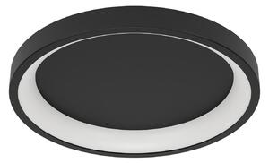 EGLO connect Smart-LED φωτιστικό οροφής Loretello-Z, στρογγυλό, μαύρο, ρυθμιζόμενος, Μαύρο, Σαλόνι / τραπεζαρία, Μέταλλο, σύγχρονο