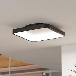 EGLO connect Έξυπνη λάμπα οροφής LED Loretello-Z, γωνιακή, μαύρη, ρυθμιζόμενος, Μαύρο, Σαλόνι / τραπεζαρία, Μέταλλο, σύγχρονο