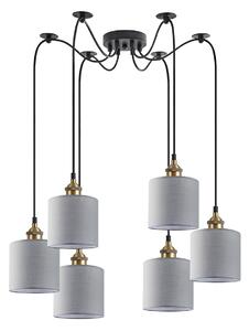 Φωτιστικό Οροφής Πολύφωτο Homelighting 77-8733 Bronze/Grey