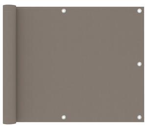 Διαχωριστικό Βεράντας Taupe 75 x 300 εκ. Ύφασμα Oxford - Μπεζ-Γκρι