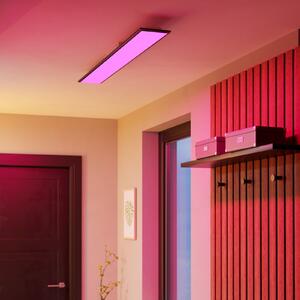 EGLO connect LED φωτιστικό οροφής Moradillo-Z, μαύρο, 14 cm, ρυθμιζόμενος, Μαύρο, Σαλόνι / τραπεζαρία, Μέταλλο, σύγχρονο