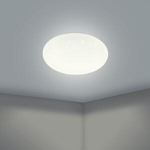 EGLO connect Οροφής Totari-Z, Ø38cm, 19W, Κρυσταλλικό εφέ, ρυθμιζόμενος, Λευκό, Σαλόνι / τραπεζαρία, Πλαστικό, σύγχρονο