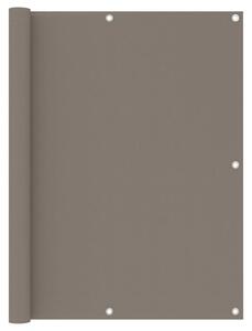 Διαχωριστικό Βεράντας Taupe 120 x 500 εκ. Ύφασμα Oxford - Μπεζ-Γκρι