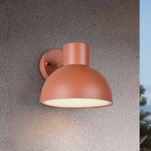 Trio Lighting Εξωτερικός φωτιστικός τοίχου Elbe, αποχρώσεις βερίκοκου, χυτό αλουμίνιο, E27, ρυθμιζόμενος, Πορτοκαλί, Αλουμίνιο, Σκανδιναβικό