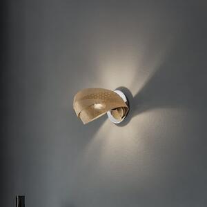 Domiluce Απλίδα Vento, μαύρο/χρυσό, μέταλλο, 27 cm, E14, ρυθμιζόμενος, Χρυσό / Ορείχαλκου, Σαλόνι / τραπεζαρία, Μέταλλο, σύγχρονο