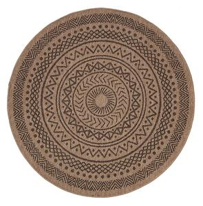 Στρογγυλό Χαλί Καλοκαιρινό (Φ160) Royal Carpet Avanos 8894 Black