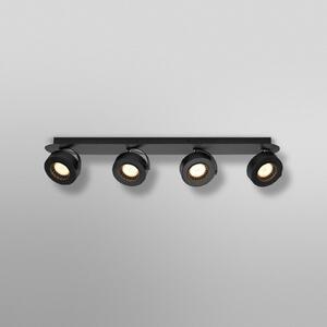 OSRAM LED-Deckenstrahler VENUS μαύρο 4-φωτιστικό Μεταλλικό 3.000 K, Μαύρο, Σαλόνι / τραπεζαρία, Μέταλλο, σύγχρονο