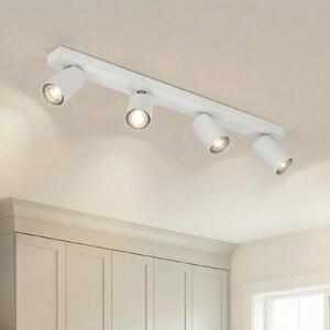 OSRAM Προβολέας οροφής OCTAGON, λευκός, 4 φτερά, GU10-LED 927 dim, ρυθμιζόμενος, Λευκό, Σαλόνι / τραπεζαρία, Μέταλλο, σύγχρονο