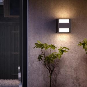 Philips LED φωτιστικό εξωτερικού χώρου Arbour UE σετ 2 τεμ. 2-φωτειν. 2700 K, Μαύρο, Αλουμίνιο, σύγχρονο