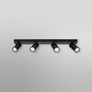 OSRAM Προβολέας οροφής OCTAGON μαύρος 4-φωτιστικό GU10-LED 927 dim, ρυθμιζόμενος, Μαύρο, Σαλόνι / τραπεζαρία, Μέταλλο, σύγχρονο