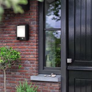 Philips LED απλίκι τοίχου Arbour UE, σετ 2 τεμαχίων, αισθητήρας, 2.700 K, Μαύρο, Αλουμίνιο, σύγχρονο
