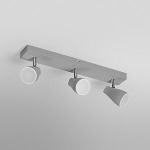 OSRAM Προβολέας οροφής PEAR, γκρι, 3 φλόγες, GU10-LED 2.700 K, Γκρι, Πλαστικό