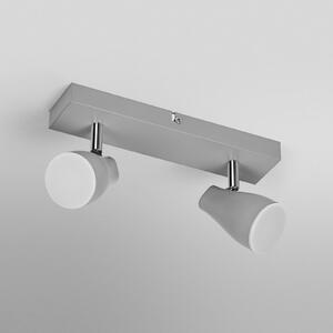 OSRAM Προβολέας οροφής PEAR, γκρι, 2 φλόγες, GU10-LED 2.700 K, Γκρι, Πλαστικό