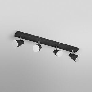OSRAM Προβολέας οροφής PEAR, μαύρος, 4-φωτιστικό, GU10-LED 2.700 K, Μαύρο, Πλαστικό