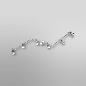 OSRAM Προβολέας οροφής, ασημί, μέταλλο 6 φτερών. GU10-LED 2.700 K, Μεταλλικό, Αλουμίνιο