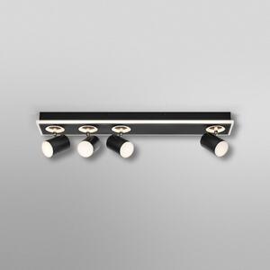 OSRAM LED σποτ οροφής MARS CLICK-SELECT, 4 σποτ, μαύρο, Μαύρο, Σαλόνι / τραπεζαρία, Μέταλλο, σύγχρονο