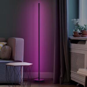 OSRAM SMART+ WiFi LED-Stehlamp ROUND μαύρο 140 cm RGB CCT, ρυθμιζόμενος, Μαύρο, Σαλόνι / τραπεζαρία, Αλουμίνιο, σύγχρονο