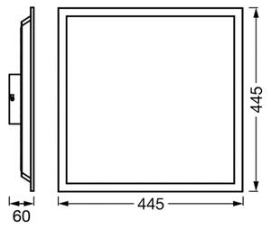 OSRAM SMART+ WiFi LED-Panel PLANON MAGIC, λευκό 45 cm RGB CCT, ρυθμιζόμενος, Λευκό, Σαλόνι / τραπεζαρία, Μέταλλο, σύγχρονο