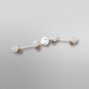 OSRAM Προβολέας οροφής CORK, λευκός, 4 λαμπτήρες, με δυνατότητα ρύθμισης, ρυθμιζόμενος, Λευκό, Σαλόνι / τραπεζαρία, Μέταλλο