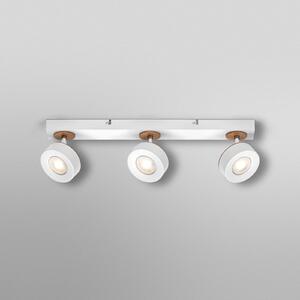 OSRAM LED-Deckenstrahler PLUTO, λευκό, 3 σποτ μεταλλικά 3.000 K, Λευκό, Σαλόνι / τραπεζαρία, Μέταλλο