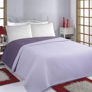 Κουβερλί Υπέρδιπλο (220x240) 2 Όψεων Silk Fashion Bones Lila-Purple