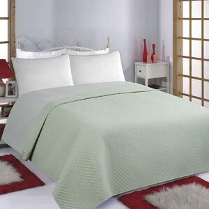 Κουβερλί Υπέρδιπλο (220x240) 2 Όψεων Silk Fashion Bones Mint-Grey