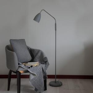 Markslöjd LED-Standleuchte Patro, γκρι, μέταλλο, ρυθμιζόμενη ένταση φωτισμού, ρυθμιζόμενος, Γκρι, Σαλόνι / τραπεζαρία, Μέταλλο, σύγχρονο