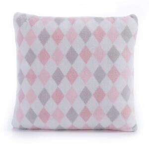 Διακοσμητικό Μαξιλάρι Fleece (35x35) Nef-Nef Homeware Baby Sweet Rhombus Pink