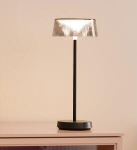 FH Lighting Schöner Wohnen LED-Akku-Τραπεζοκαλύμματα Torre, IP44, Dimmer, ρυθμιζόμενος, Μαύρο, Σαλόνι / τραπεζαρία, Μέταλλο, σύγχρονο