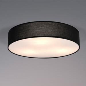 OSRAM Φωτιστικό οροφής ORBIS PARIS, μαύρο, Ø 40 cm Υφασμάτινο E27, ρυθμιζόμενος, Μαύρο, Σαλόνι / τραπεζαρία, Ύφασμα / Κλωστοϋφαντουργία, σύγχρονο