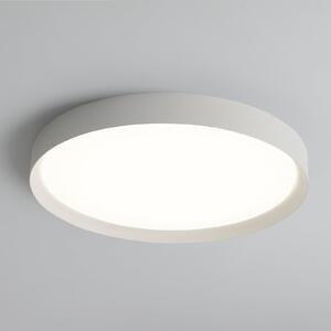 ACB ILUMINACIÓN Φωτιστικό οροφής LED Minsk, λευκό, Ø 60 cm, Casambi, 42 W, CCT, ρυθμιζόμενος, Λευκό, Σαλόνι / τραπεζαρία, Μέταλλο, σύγχρονο