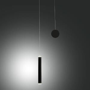 Fabas Luce LED κρεμαστή λάμπα Prado, μαύρη, μέταλλο, ρυθμιζόμενη ένταση φωτισμού, ρυθμιζόμενος, Μαύρο, Σαλόνι / τραπεζαρία, Μέταλλο, σύγχρονο