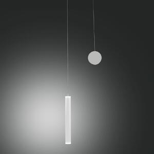 Fabas Luce LED κρεμαστή λάμπα Prado, λευκή, μέταλλο, ρυθμιζόμενη ένταση φωτισμού, ρυθμιζόμενος, Λευκό, Σαλόνι / τραπεζαρία, Μέταλλο, σύγχρονο