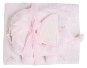 Κουβέρτα Πικέ Αγκαλιάς (75x100) + Λούτρινο Das Home Baby 4957 Pink