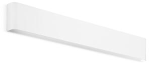 IDEAL LUX Φωτιστικό τοίχου LED Delta, λευκό, πλάτος 61 cm, 3.000 K, Λευκό, Σαλόνι / τραπεζαρία, Αλουμίνιο, σύγχρονο, Γωνιακός τοίχος