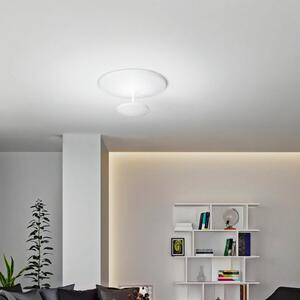 Fabas Luce LED φωτιστικό οροφής Conrad, λευκό, Ø 50 cm, μέταλλο, ρυθμιζόμενο, ρυθμιζόμενος, Λευκό, Σαλόνι / τραπεζαρία, Μέταλλο, σύγχρονο
