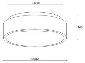 Φωτιστικό Πλαφονιέρα LED 3 CCT Aca Apollo BR81LEDC78WHCCT White