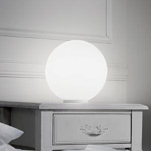 Ideallux Ideal Lux επιτραπέζια λάμπα Mapa, Ø 20 cm, γυαλί Opal, σφαίρα, E27, Λευκό, Σαλόνι / τραπεζαρία, Γυαλί, Σφαίρα