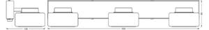 OSRAM LED απλίκα ORBIS FLAME, μαύρη, 3 φώτα, CCT IP44, Μαύρο, Μπάνιο, Μέταλλο, σύγχρονο